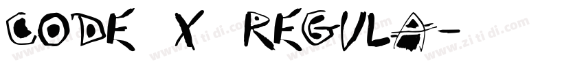 Code 7x5 Regula字体转换